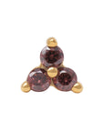 Gold Vermeil 2mm Triple CZ Pin 18g/16g