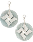 Aquamarine Hindu/Buddhist Swastika Discs