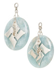Aquamarine Hindu/Buddhist Swastika Discs
