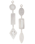 Labradorite & Quartz Dangles
