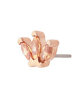 Rose Gold Vermeil Triple Marquise CZ Pin 18g/16g