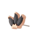 Rose Gold Vermeil Triple Marquise CZ Pin 18g/16g