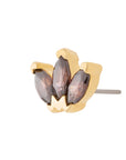 Gold Vermeil Triple Marquise CZ Pin 18g/16g