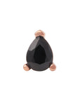 Rose Gold Vermeil 4mm Teardrop CZ Pin 18g/16g