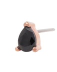 Rose Gold Vermeil 4mm Teardrop CZ Pin 18g/16g