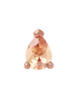 Rose Gold Vermeil 4mm Teardrop CZ Pin 18g/16g