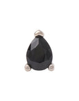 White Rhodium Silver 4mm Teardrop CZ Pin 18g/16g