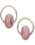 Rhodochrosite Prong Coils