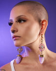Stalactite Amethyst Druzy Dangles