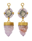 Stalactite Amethyst Druzy Dangles