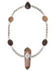 Smoky Quartz Double Terminated Necklace