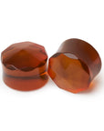 Burmese Amber Faceted Plugs