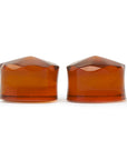 Burmese Amber Faceted Plugs