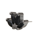 Black Rhodium Silver Quadruple Marquise CZ Pin 18g/16g