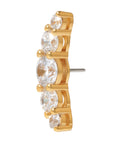 Gold Vermeil Serenity CZ Pin 18g/16g