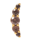 Gold Vermeil Serenity CZ Pin 18g/16g