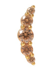 Gold Vermeil Serenity CZ Pin 18g/16g
