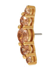 Gold Vermeil Serenity CZ Pin 18g/16g