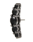 Black Rhodium Silver Serenity CZ Pin 18g/16g
