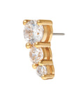 Gold Vermeil Majestic CZ Pin 18g/16g