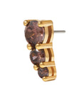 Gold Vermeil Majestic CZ Pin 18g/16g