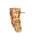 Gold Vermeil Majestic CZ Pin 18g/16g