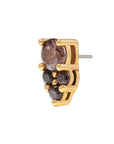 Gold Vermeil Divinity CZ Pin 18g/16g