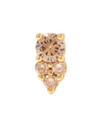 Gold Vermeil Divinity CZ Pin 18g/16g