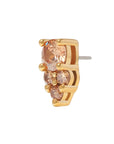 Gold Vermeil Divinity CZ Pin 18g/16g