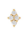 Gold Vermeil Luminous CZ Pin 18g/16g