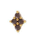 Gold Vermeil Luminous CZ Pin 18g/16g