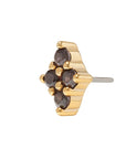 Gold Vermeil Luminous CZ Pin 18g/16g