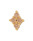 Gold Vermeil Luminous CZ Pin 18g/16g