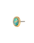 Gold Vermeil Faux Opal Pin 18g/16g