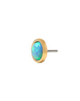 Gold Vermeil Faux Opal Pin 18g/16g