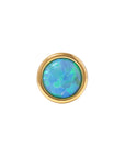 Gold Vermeil Faux Opal Pin 18g/16g