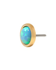Gold Vermeil Faux Opal Pin 18g/16g