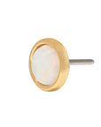 Gold Vermeil Faux Opal Pin 18g/16g