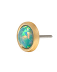 Gold Vermeil Faux Opal Pin 18g/16g