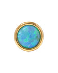 Gold Vermeil Faux Opal Pin 18g/16g