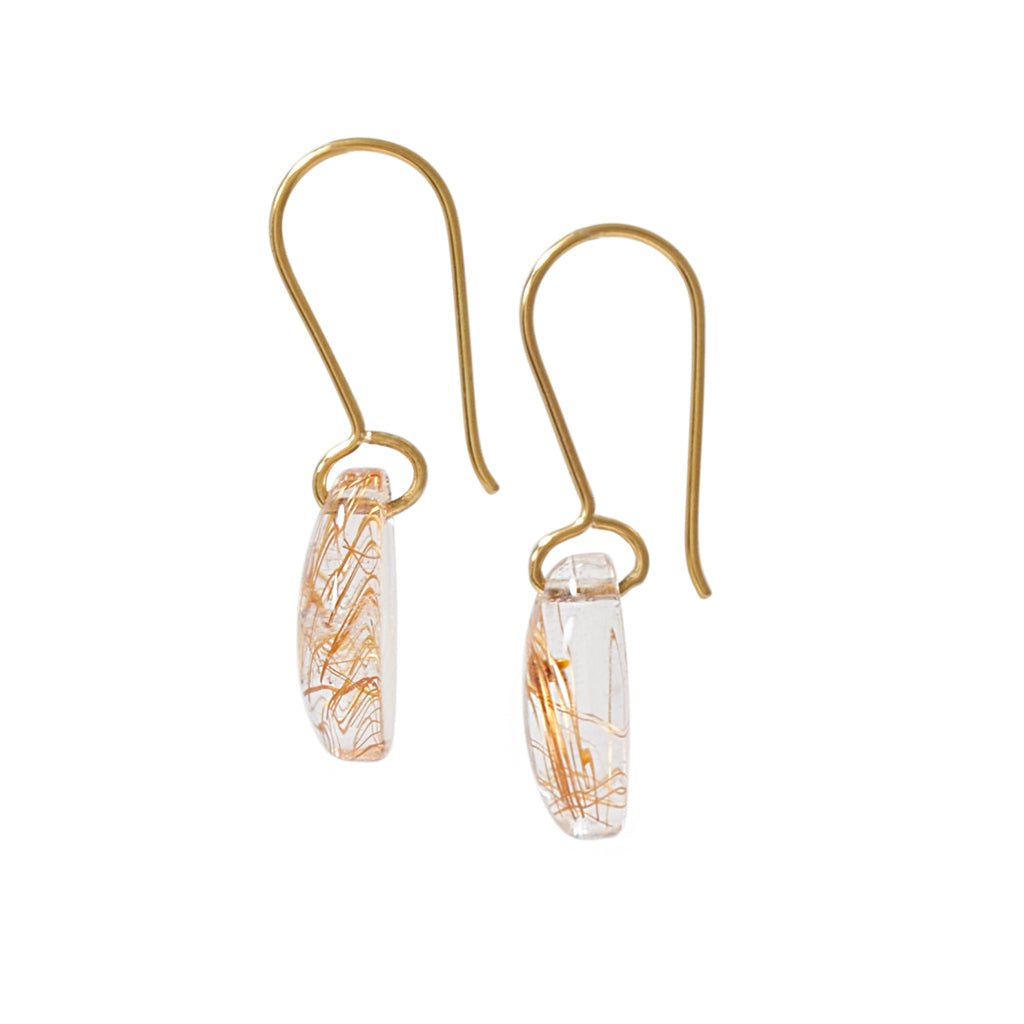 Rutilated Quartz Earrings