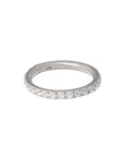Titanium Clicker - Front Facing Clear CZ (18g)