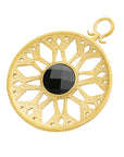 Faceted Black Obsidian Essence Medallions