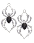 Faceted Black Obsidian Arachnid