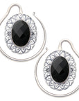 Faceted Black Obsidian Oval Puju