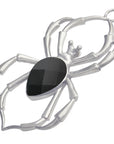 Faceted Black Obsidian Arachnid