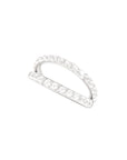 Titanium Double Row Clicker - Clear CZ (16g)
