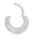Titanium Five Stack Clicker - Clear CZ (16g)
