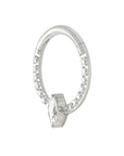 Titanium Marquise Captive Clicker - Clear CZ (16g)