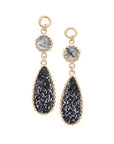 Tourmalated Quartz & Speckled Jasper Dangles